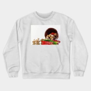 Peppers and Mushrooms Crewneck Sweatshirt